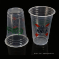 Tasses de jus de fruit jetables en plastique de pp de vente en gros de 500 ml